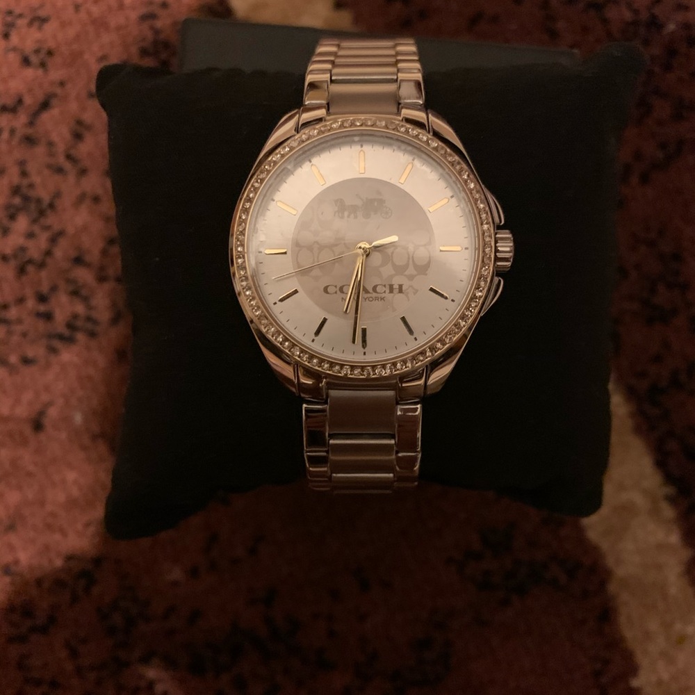 Brand New w/out Tags. Coach silver watch with gold
